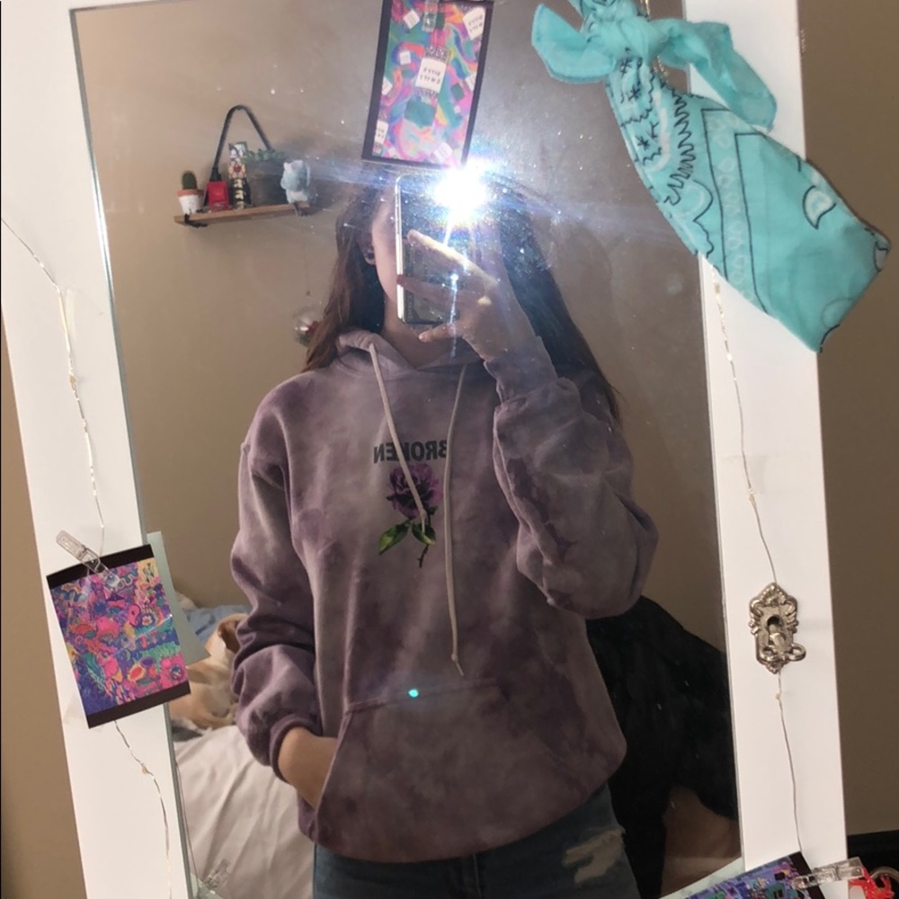 broken hoodie
